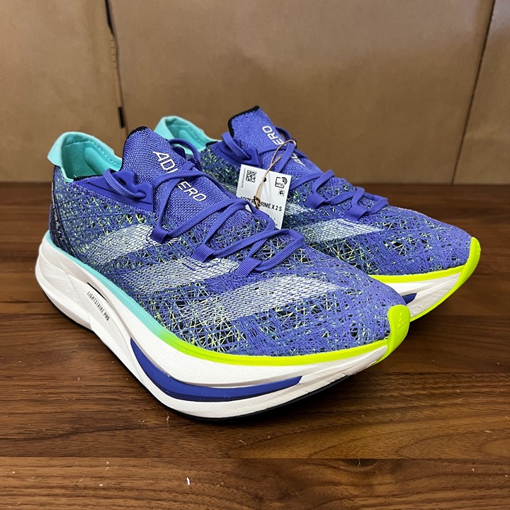 Adidas Adizero Prime X 2.0 Strung Cobalt Blue Lucid Lemon IF1209 M7.5 / W8.5