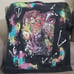 Dandadan Custom Painted Denim Jacket Momo Okarun Anime Large OOAK read des.