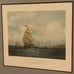 Vintage outward bound engraved art print S Walters custom framed double matted