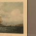 Vintage outward bound engraved art print S Walters custom framed double matted