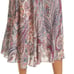 New ba&sh Bee print Midi dress Breezy Chiffon Surplice Neck Keyhole Back 3/L