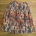 Peruvian Connection Hilldale Pleated Full Layered Skirt Size 4