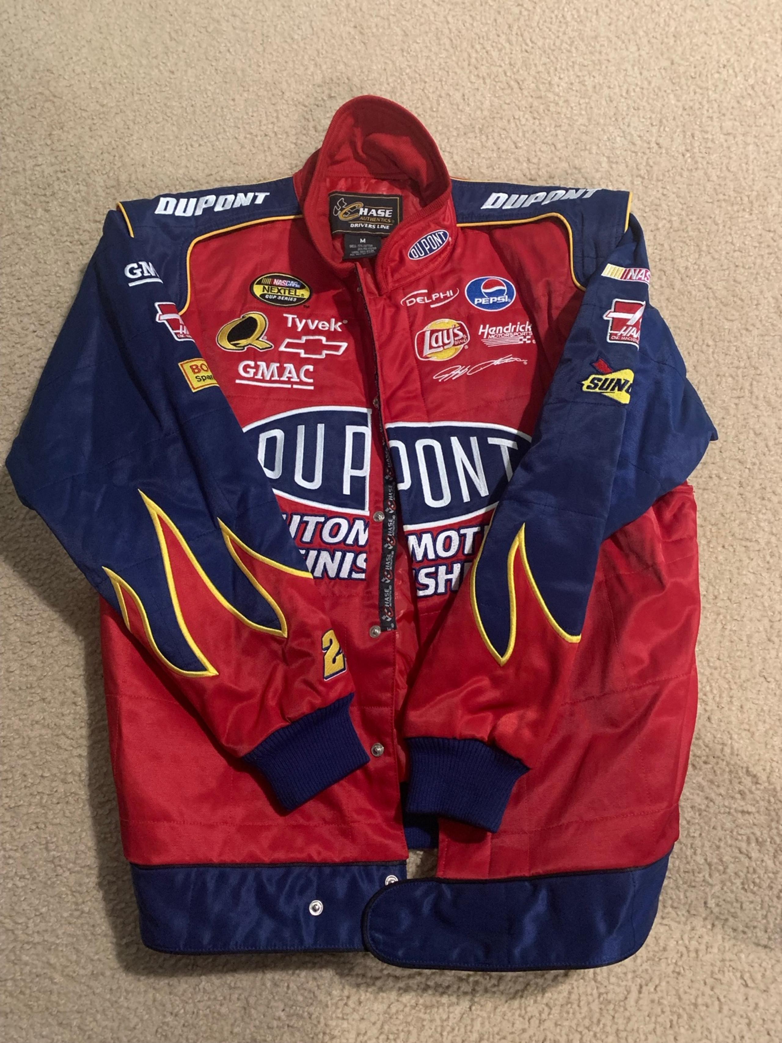 Chase Authentics Drivers Line NASCAR Jeff Gordon 24 Dupont Racing Jacket Size M