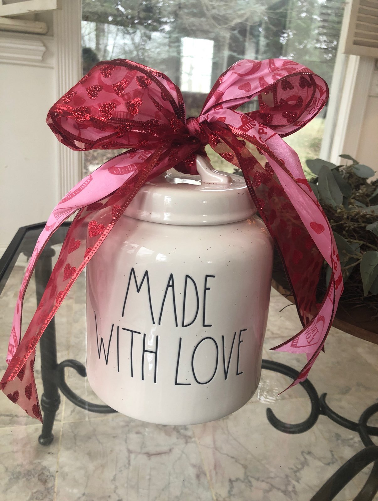 Rae Dunn valentines canister