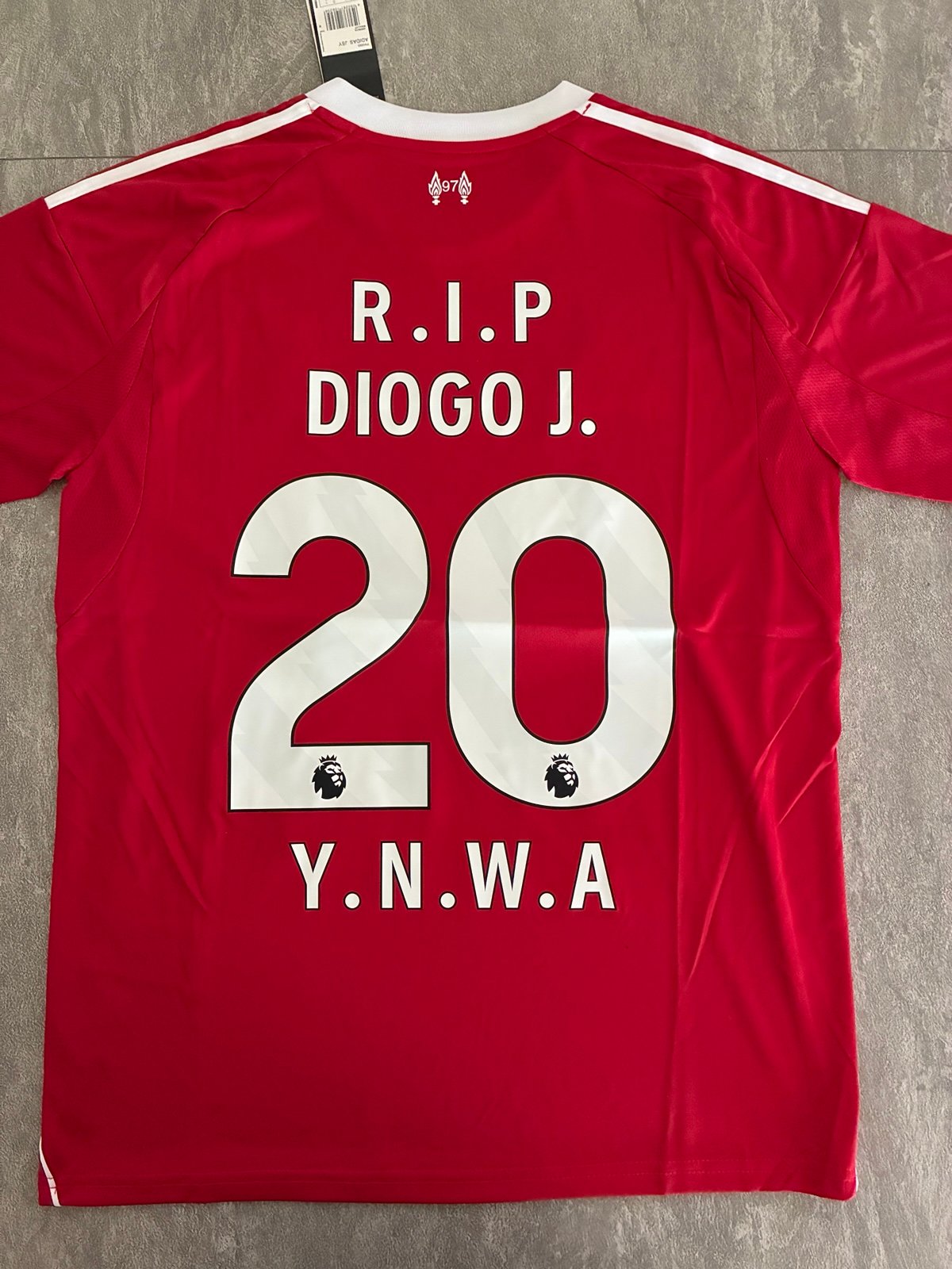Liverpool 25/26 ‘RIP Diogo J.’ Size Large(52cm chest) Home Jersey