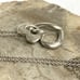 Sterling Silver 925 HOB Double Open Heart Pave Diamond Necklace 19.5 Chain