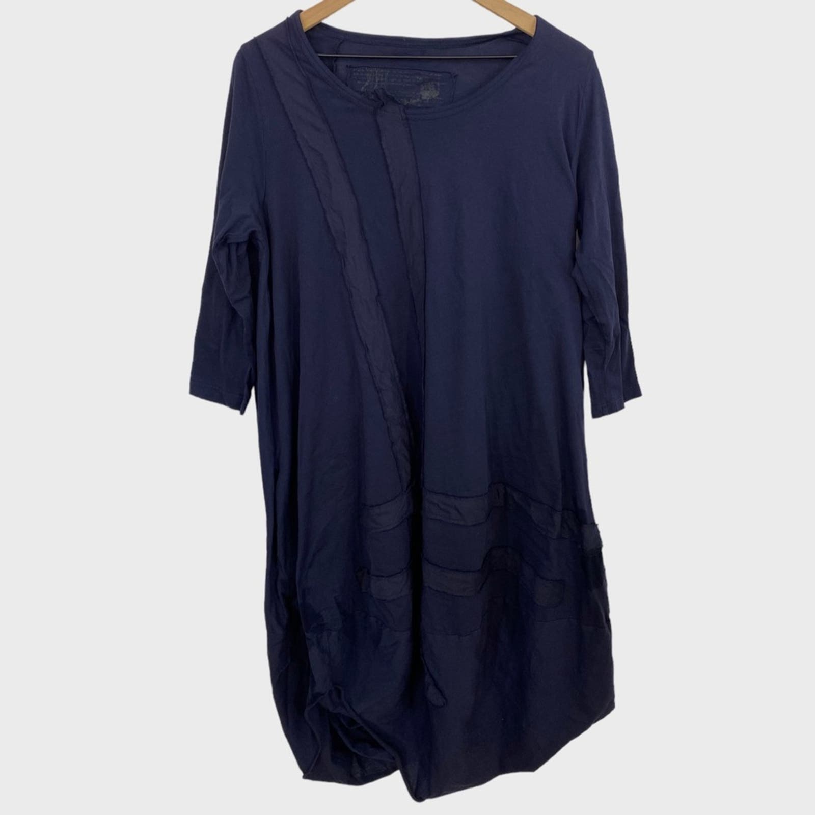 Rundholz Black Label Navy Blue Oversized Lagenlook Tunic Dress Medium