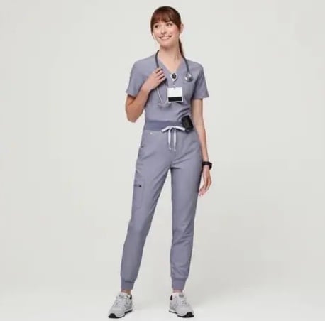 Figs Vapor Blue Jogger Scrub Set Size Large