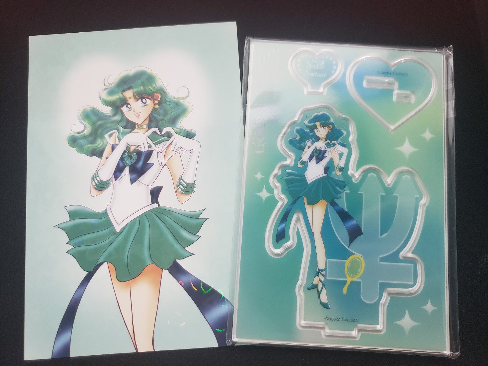 Super Sailor Neptune Meiji Postcard and Acrylic Stand