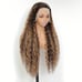 28 Inch Highlight HD Lace Front Wig Human Hair 180 Density