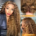 28 Inch Highlight HD Lace Front Wig Human Hair 180 Density