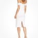 Dress The Population Off White Bailey Midi Body-Con Dress Size L