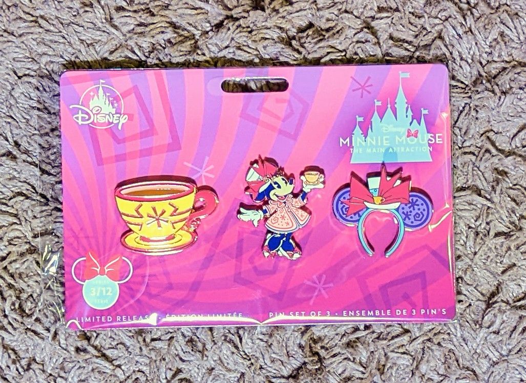 Minnie Mouse The Main Attraction Mad Tea Party Pins