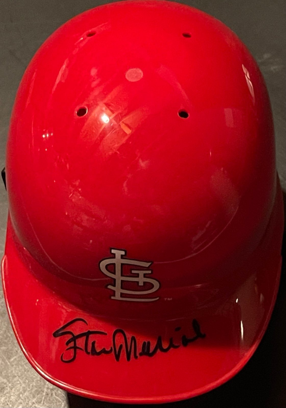 Stan Musial Signed Autographed Mini Helmet St. Louis Cardinals