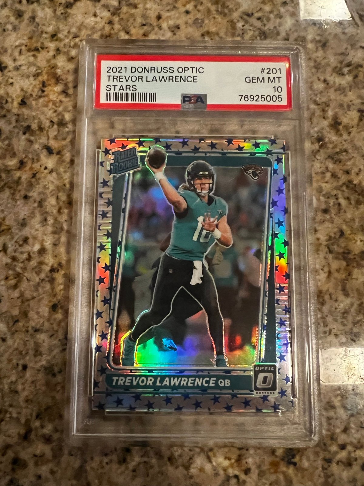 2021 Optic Trevor Lawrence Stars PSA 10