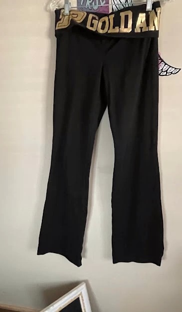 Women's Pink Victoria's Secret Leggings- Gold and Pink