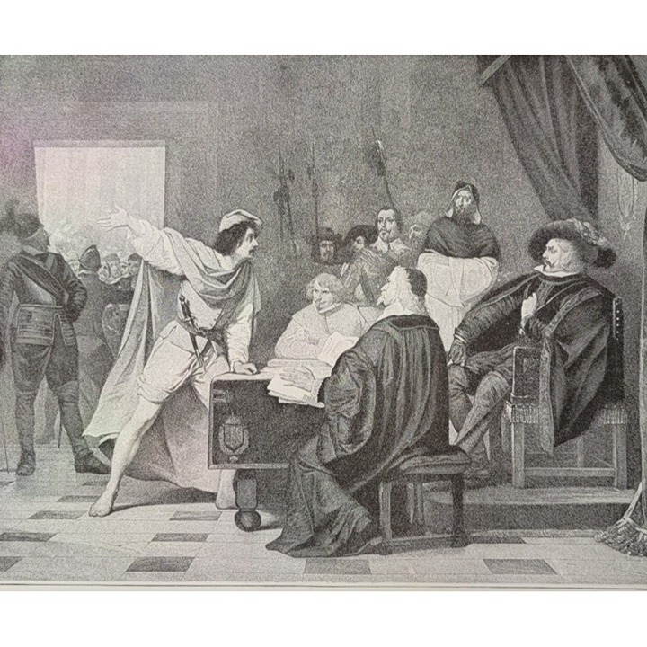 MASANIELLO (Tomaso Aniello Leader of 1647 Revolt) Art by Edouard Hamman Print