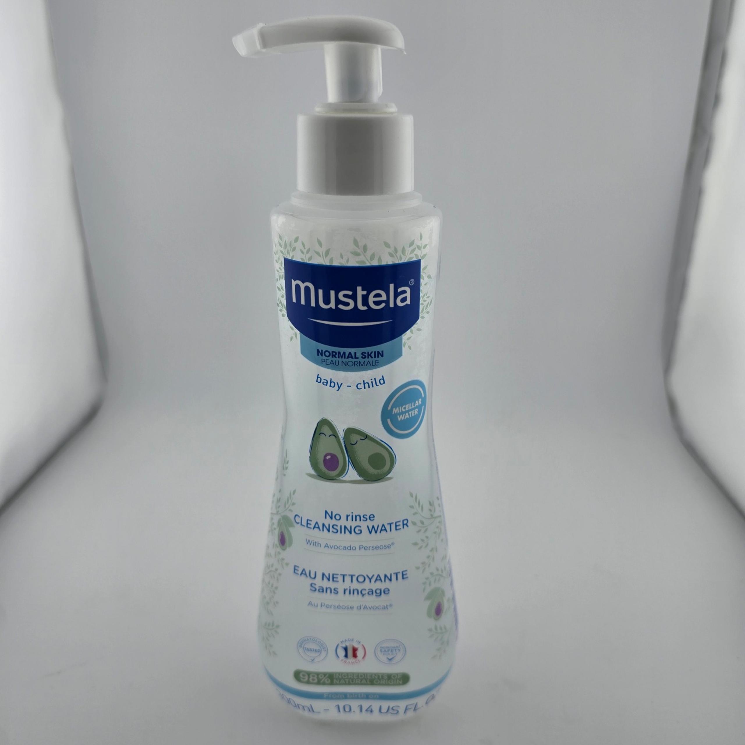 Mustela No Rinse Cleansing Water Normal Skin Baby 10.14 oz Avocado & Aloe Vera