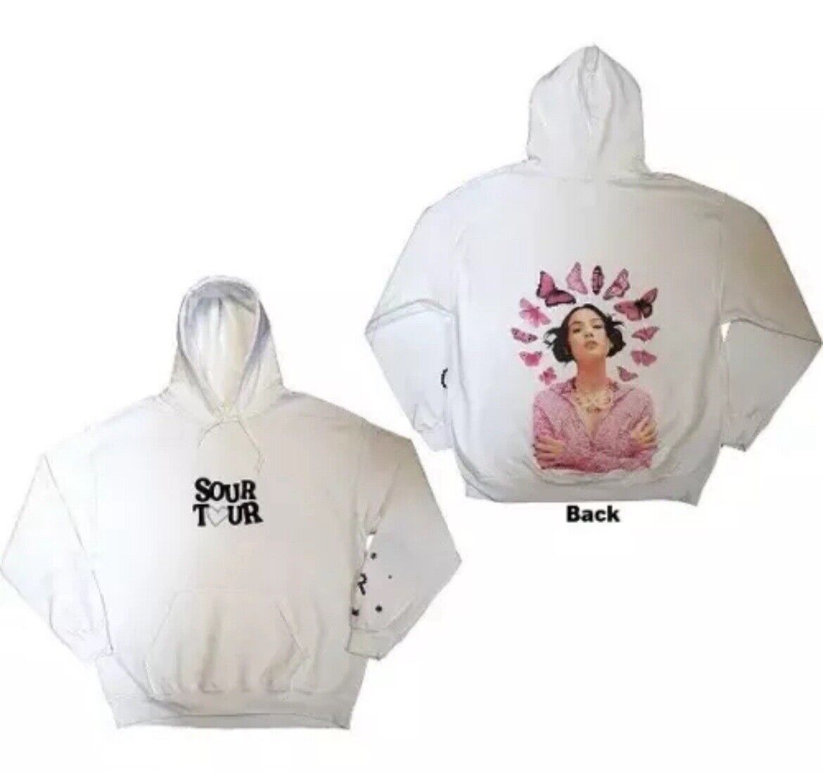 Olivia Rodrigo SMALL Official Merch Sour TourMystery Fleece Hoodie- Ship Fast