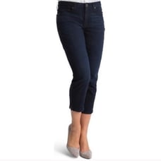 SPANX Slim-X Casual Dark rinse Capri Jeans sz 27
