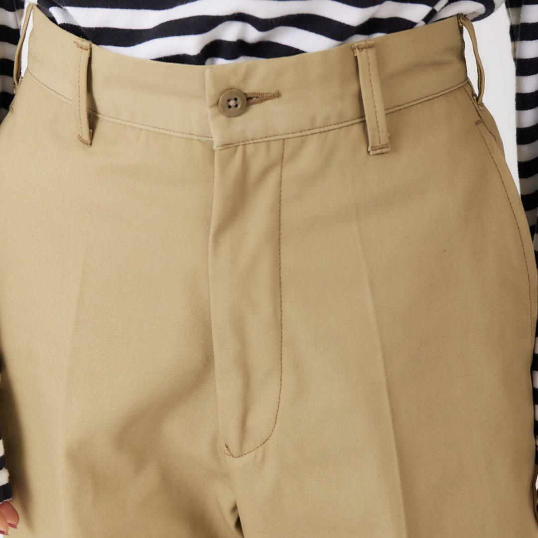 SHINZONE WASHED HIGH WAIST CHINO PANTS