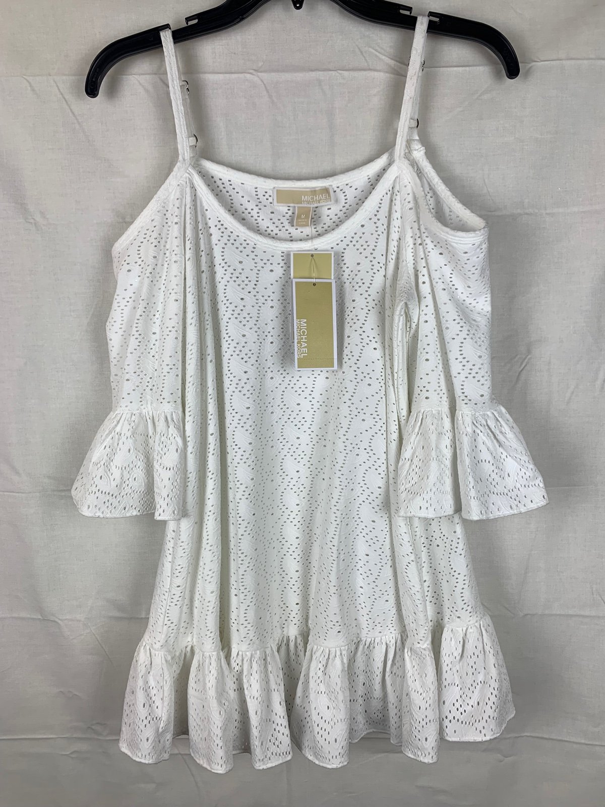 Michael Kors MU25LWD5QX White Womans Top - Size M