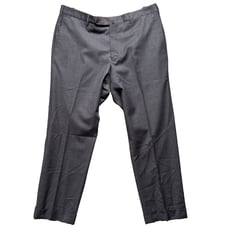 Incotex Pants Mens 38x27 Gray Cuffed Super 100s Wool Classic For pattern B