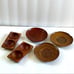 Wooden Pinch bowls and small plates