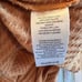 We The Free Juicy Long Sleeve Cowl Neck Waffle Knit Split Back Top Mustard Sweat