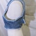LF Carmar Denim Cutout Back Crop Top Size 10 ~NWT~ Retail Priced 148