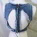 LF Carmar Denim Cutout Back Crop Top Size 10 ~NWT~ Retail Priced 148