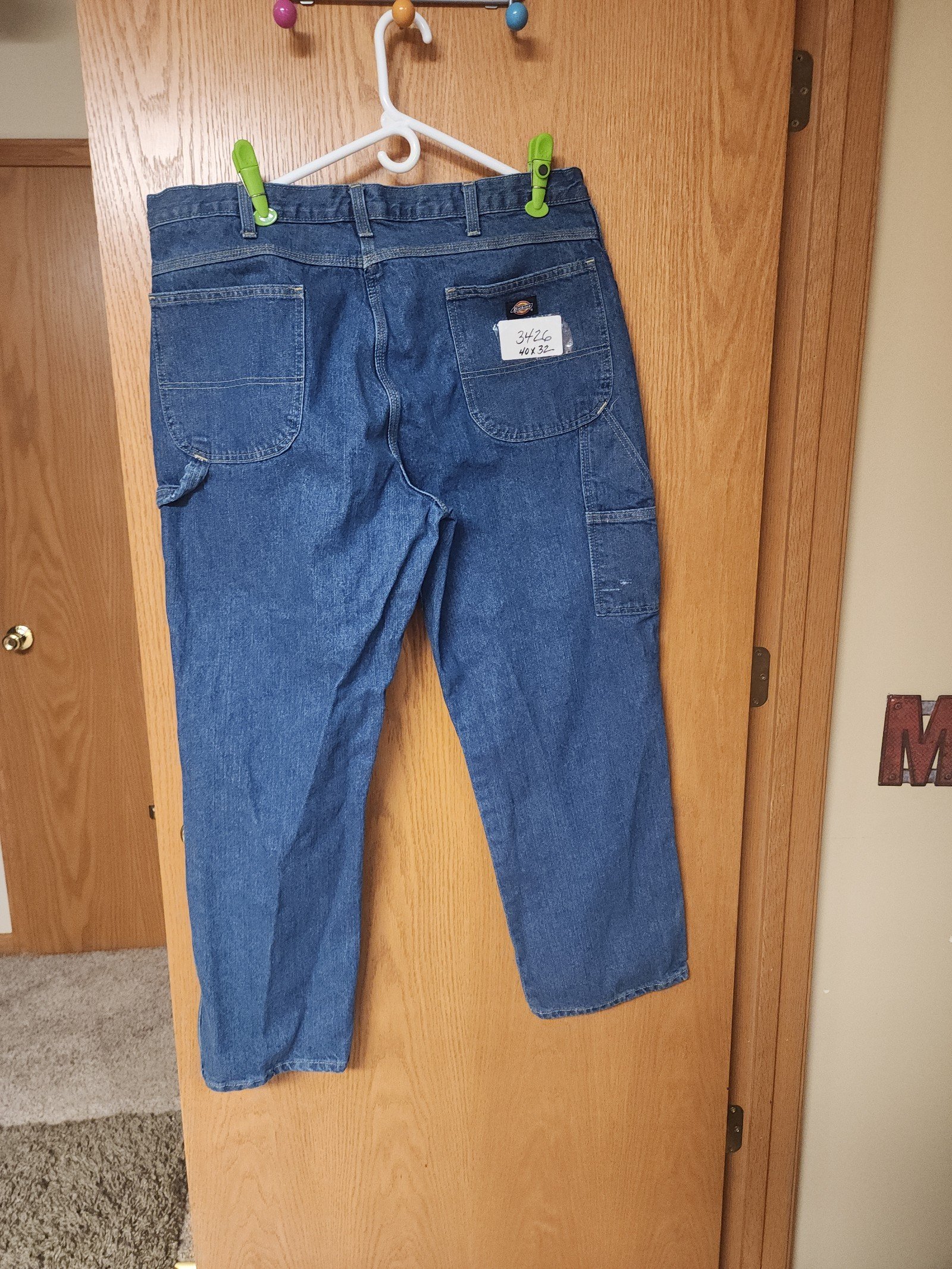 dickies carpenter jeans men's 40x32 great shape number 3426