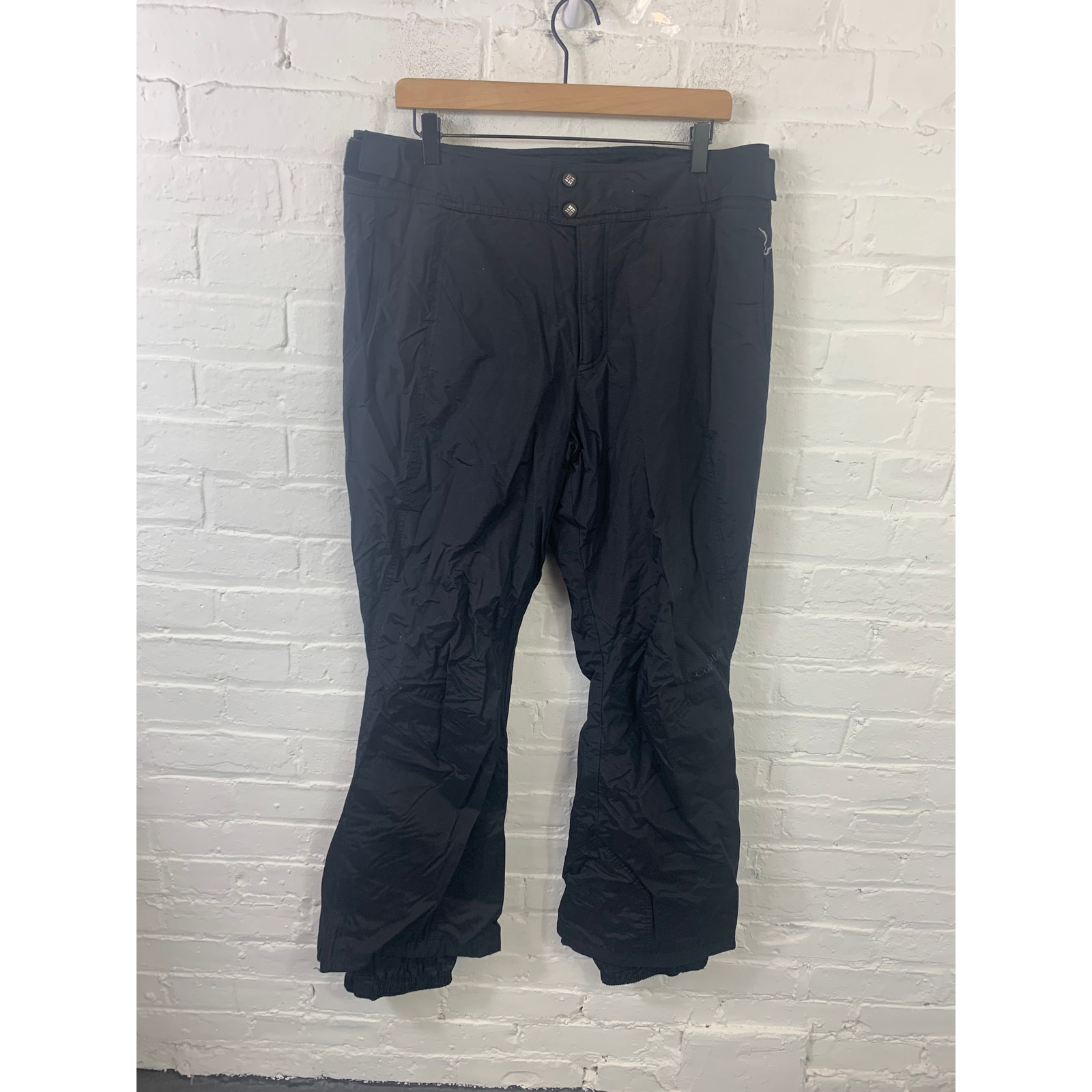 Columbia Women's Sports Snow Ski Pant Fleece 100% Nylon Lined Black Size Large