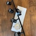 VANoopee 5-Color 4 Light LED Track Lighting Fixtures Ceiling for Kitchen, Black