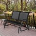 Outdoor Swing Glider Bench 2 Person Loveseat Patio Rocking Chair