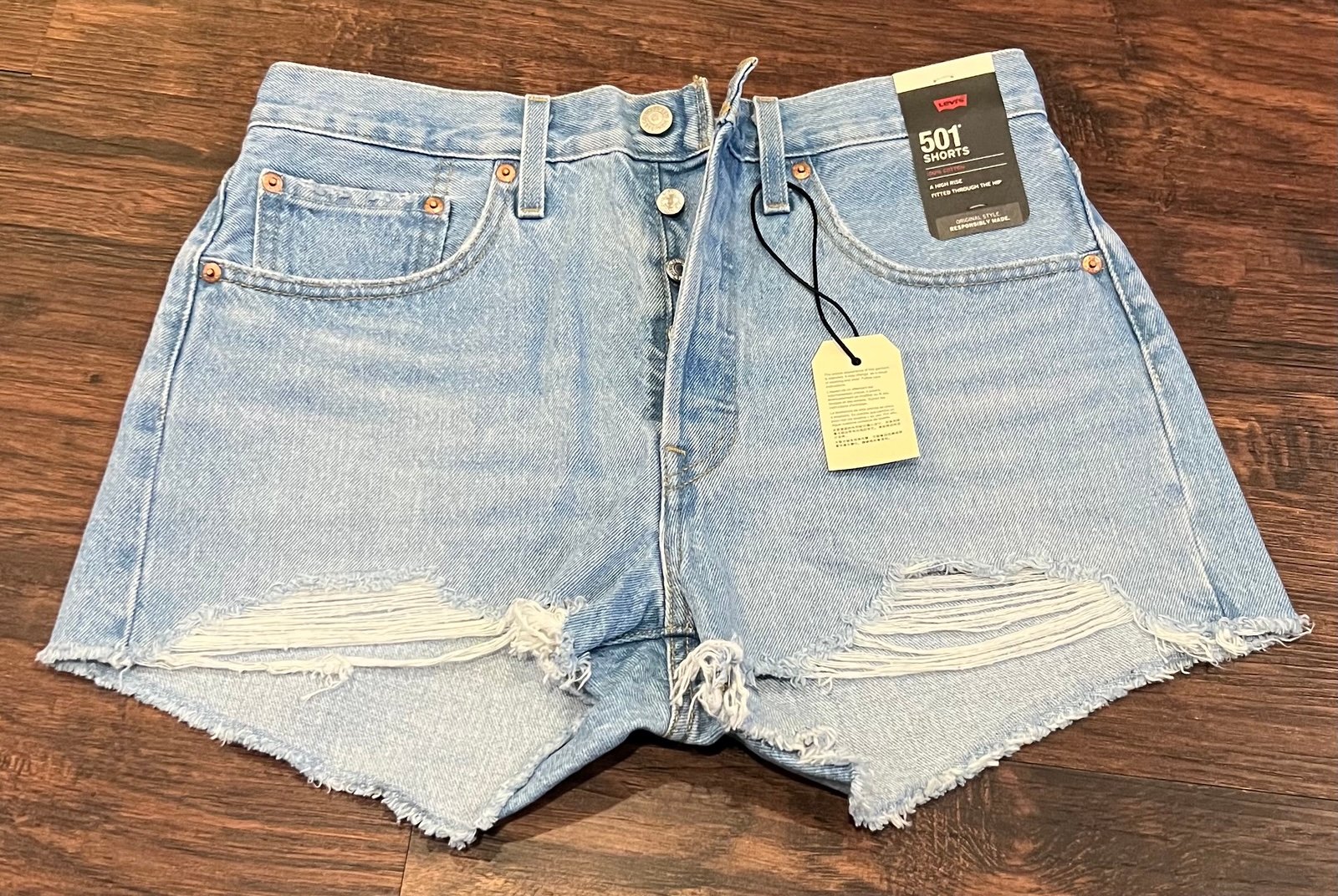 Levi's Women's Light Blue Denim Shorts
