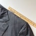 Ermenegildo Zegna Gray Striped Three Button Sport Coat Blazer Jacket Wool - 52L