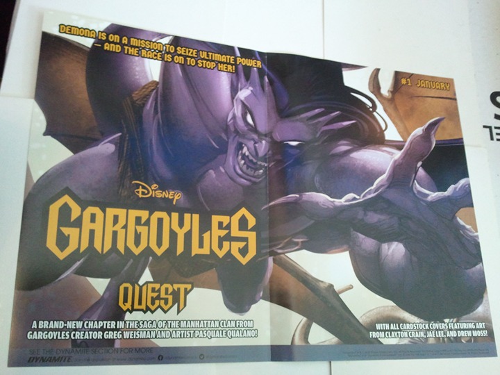 Disney Gargoyles Promo Poster # 3 Goliath Clayton Crain Art! Dynamite