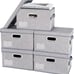 Foldable Linen Fabric Storage Boxes -5pack-AB1