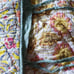 Pottery Barn Floral Quilted Euro Shams