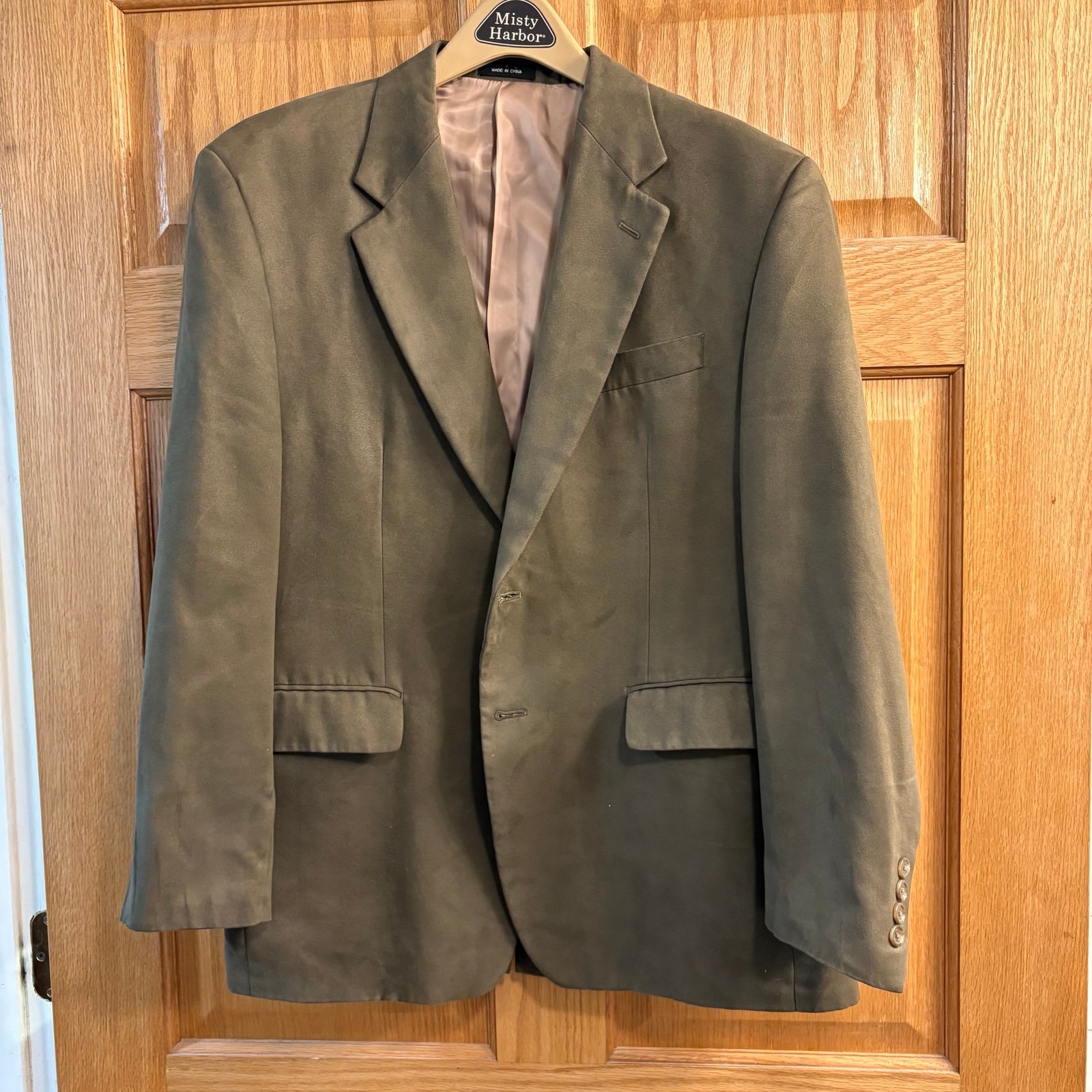 Lauren By Ralph Lauren Brown Suede Polyester Blazer Jacket Sport Coat Men's 40S