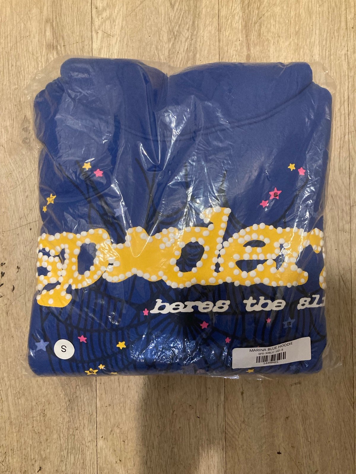 Tc Blue Spider Hoodie Size Small