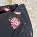 Yoana Baraschi Floral Tunic Ruffle Sleeve Dress Black/Vermillion