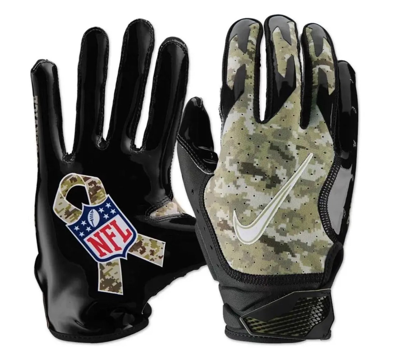 Nike Vapor Jet 6.0 NFL Salute to Service Football Receiver Gloves Camo Men’s XL