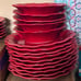 Pioneer Woman Red Set of Dinnerware