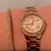 Michael Kors rose gold watches & bracelet for women