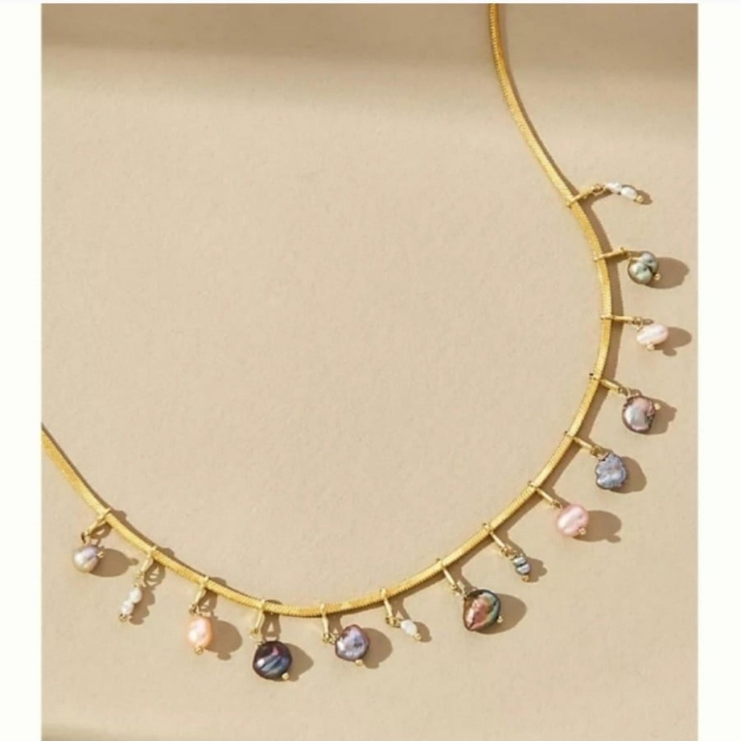 Anthropologie Floating Pearl Necklace