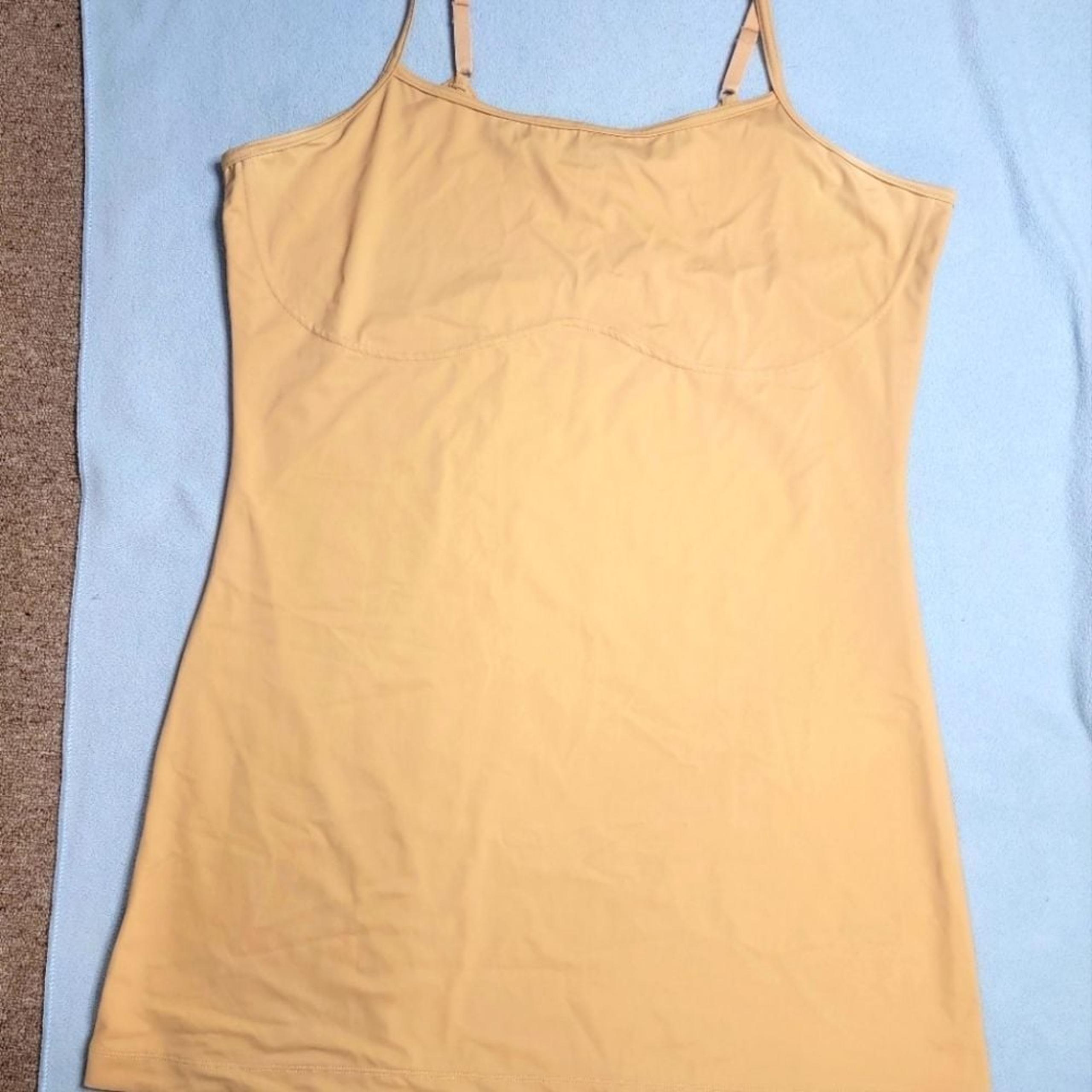 NWOT Comfort Choice 2X/26/28 nude stretch adjustable strap shape wear dress