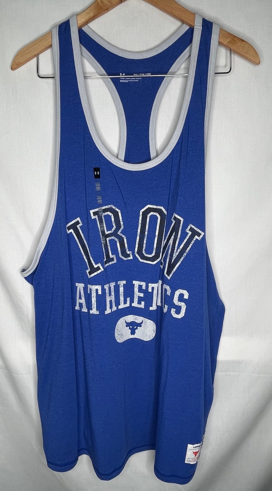 Under Armour x Project Rock Tank Top Blue 1369608 400 Men’s Sz: XXL