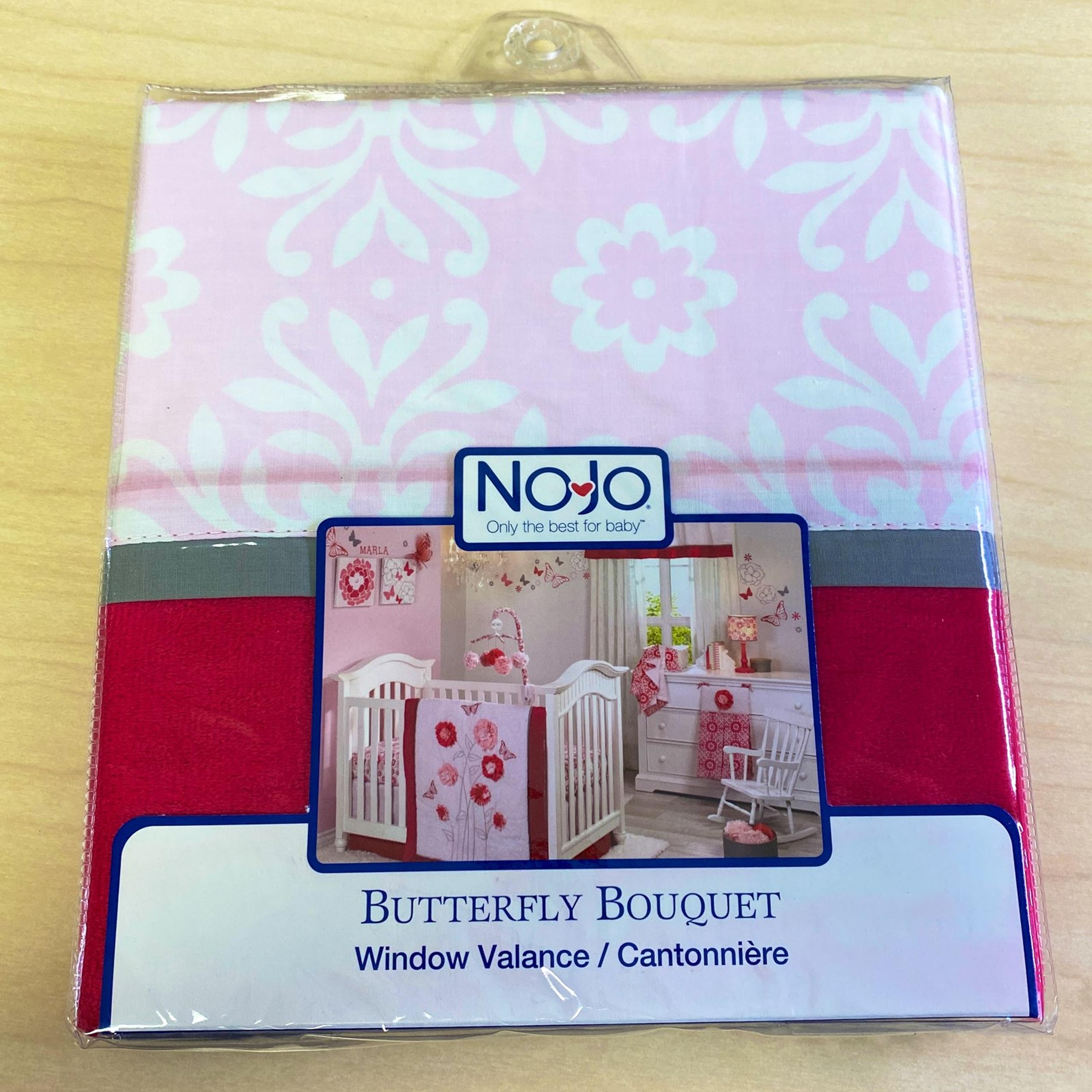 NOJO Butterfly Bouquet Window Valance